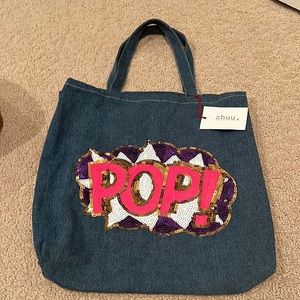 NEW Zhuu Denim Tote Bag